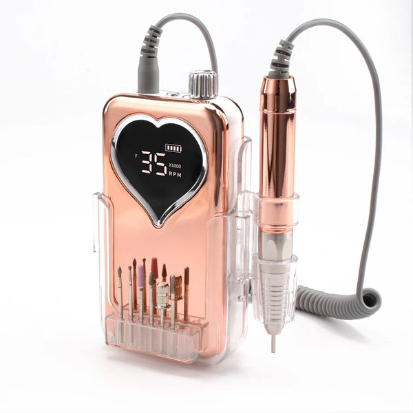 Nail Drill 35000 RPM ( Rose gold )